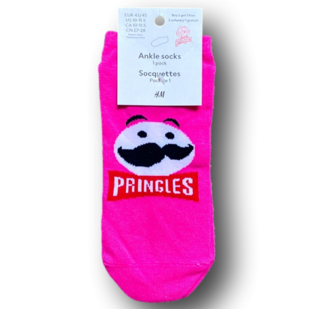 3/$20 Pringles Chips Funny Novelty Ankle Socks - Brand New